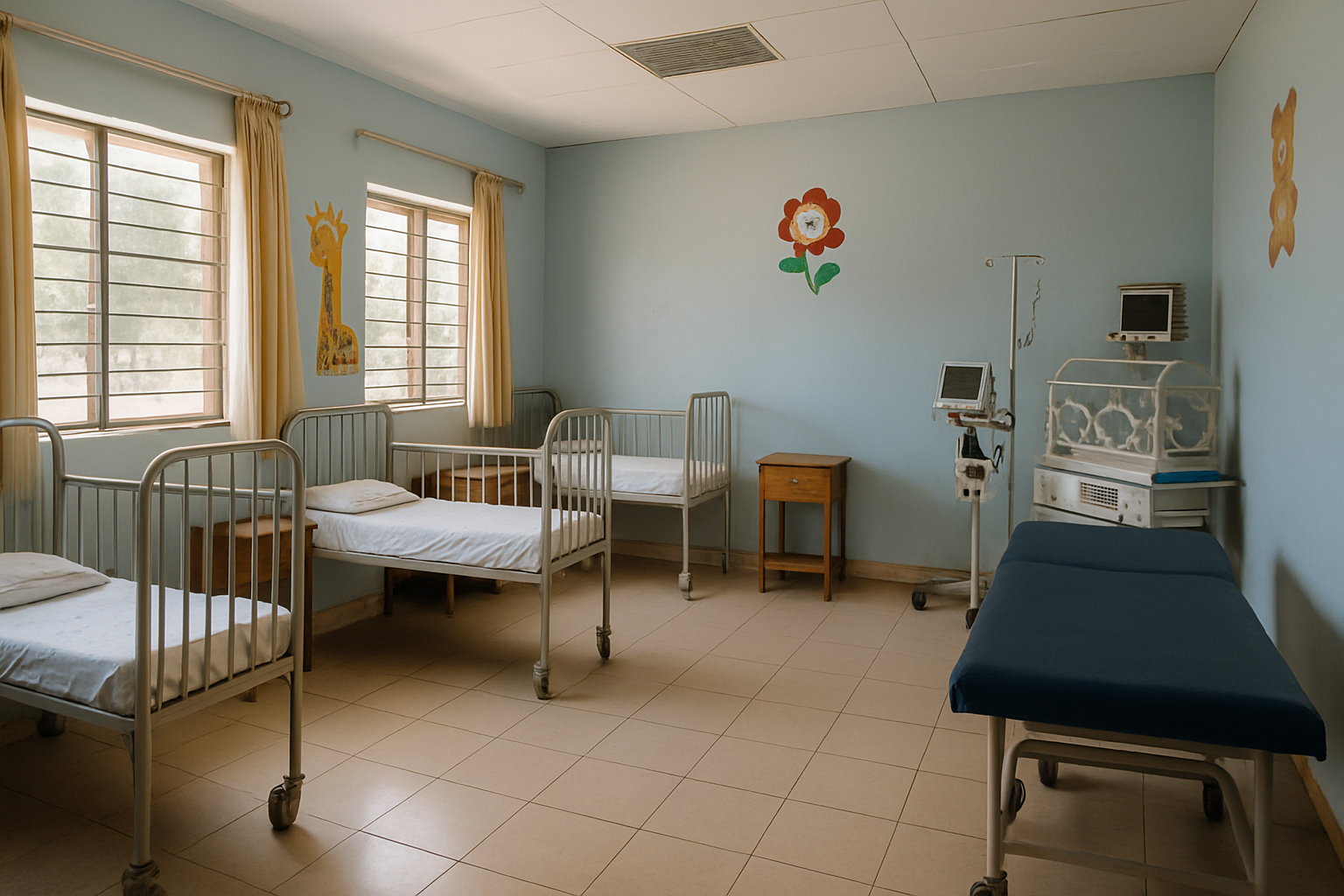 Attrezzature mediche per il Centro contro la malnutrizione infantile a Baghere